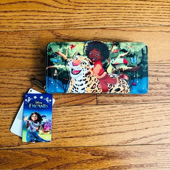 Disney X Loungefly Encanto Antonio Jaguar 3D Vegan Leather Zip Around Wallet NWT - Picture 1 of 13